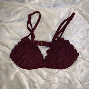 Crochet bikini top